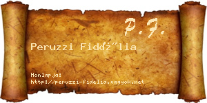 Peruzzi Fidélia névjegykártya